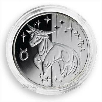 Серебряная монета знака зодиака Телец